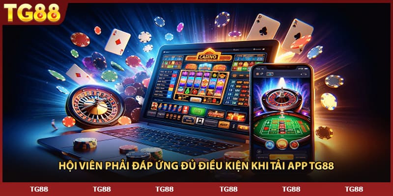 Hội viên phải đáp ứng đủ điều kiện khi tải app TG88