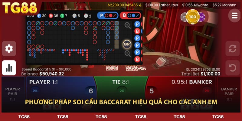 Phương pháp soi cầu baccarat hiệu quả cho các anh em
